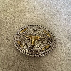 Western Bull Head Belt Buckle
